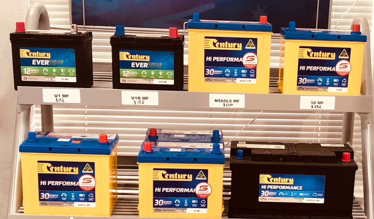 Batteries in stock at Ballan Garage